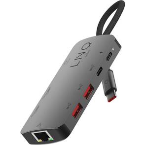 Linq-USB-3-1-Typ-C-Multiport-Hub-8in1-Hub-Grau-01