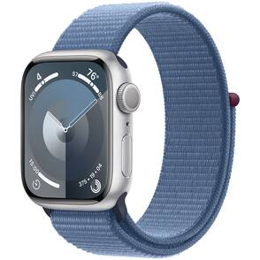 Apple-Watch-Series-9-GPS-41-mm-Aluminium-Silber-Sport-Loop-Winterblau-01