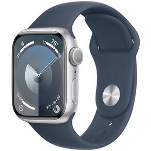 Apple-Watch-Series-9-GPS-41-mm-Aluminium-Silber-Sportarmband-S-M-Sturmblau-01