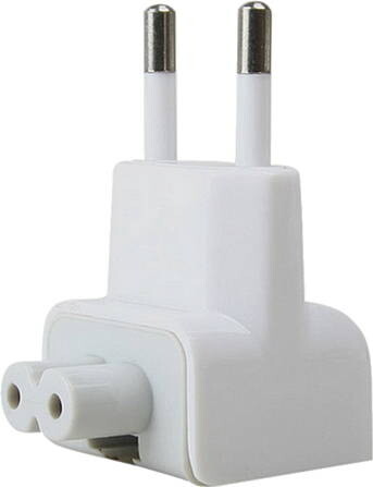 Apple Duckhead Adapter für 2-pol Euro Netz, 230 Volt Netzadapter