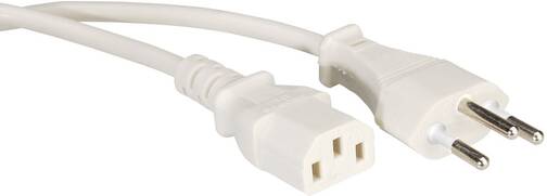 Roline-3-pol-CH-Netz-230-Volt-auf-3-pol-Apparatebuchse-IEC-C13-Kabel-1-8-m-Weiss-01.