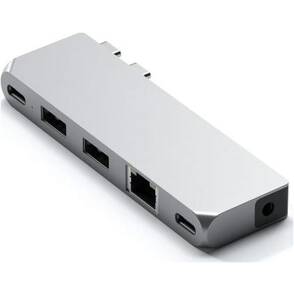 Satechi-96-W-USB-3-1-Typ-C-Dual-USB-C-Pro-Mini-Hub-Silber-01