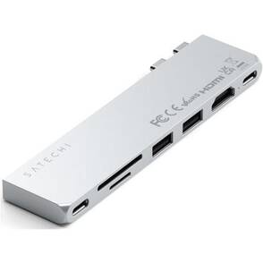 Satechi-100-W-USB-3-1-Typ-C-Dual-USB-C-Pro-Slim-Hub-Silber-01