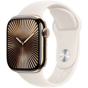 Apple-Watch-Series-10-GPS-Cellular-42-mm-Titan-Gold-Sportarmband-M-L-Polarstern-01