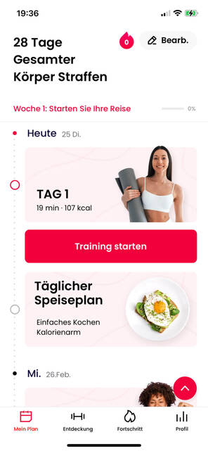 Screenshot JustFit:lazyfit App