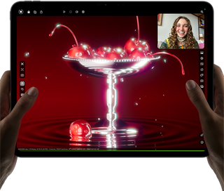 iPad Pro showing a high-performance game being played in Shareplay