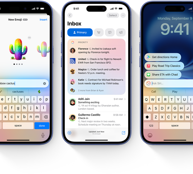 Fonctionnalités d’Apple Intelligence avec Genmoji, Résumé, Écrire à Siri sur iPhone 16